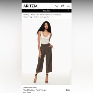 Aritzia The Effortless Linen Pant